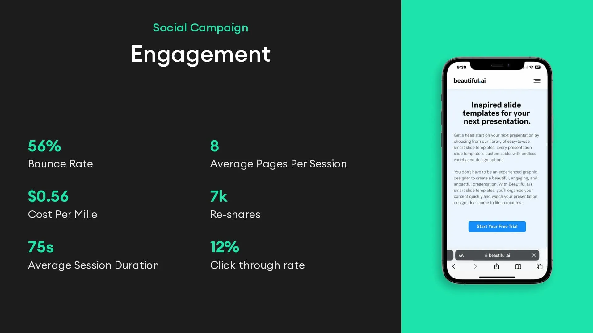 Social post engagement